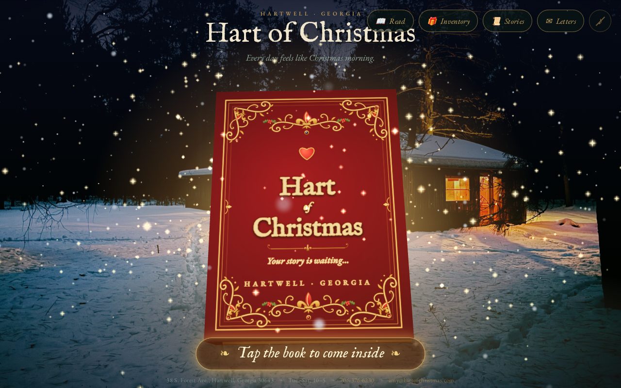 Hart of Christmas website